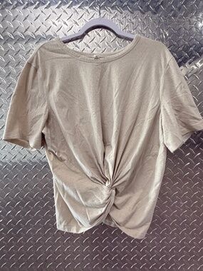 Lululemon Athletic Crescent Tee *Spark In Bone Size 12 $68 Special Edition